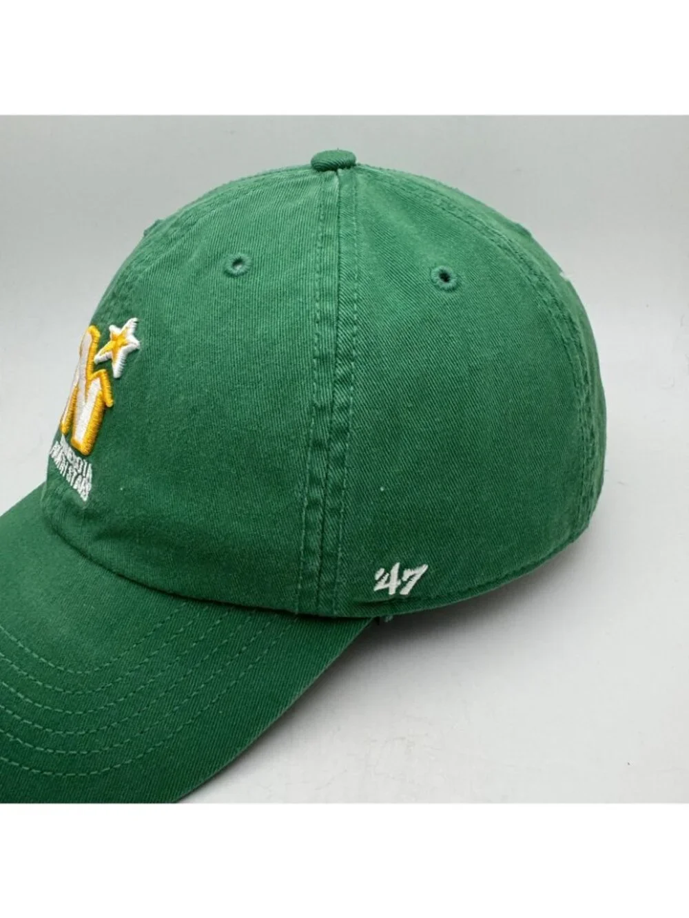Vintage Minnesota North Stars Hat Cap Large '47 Brand Green Fitted NHL Hockey